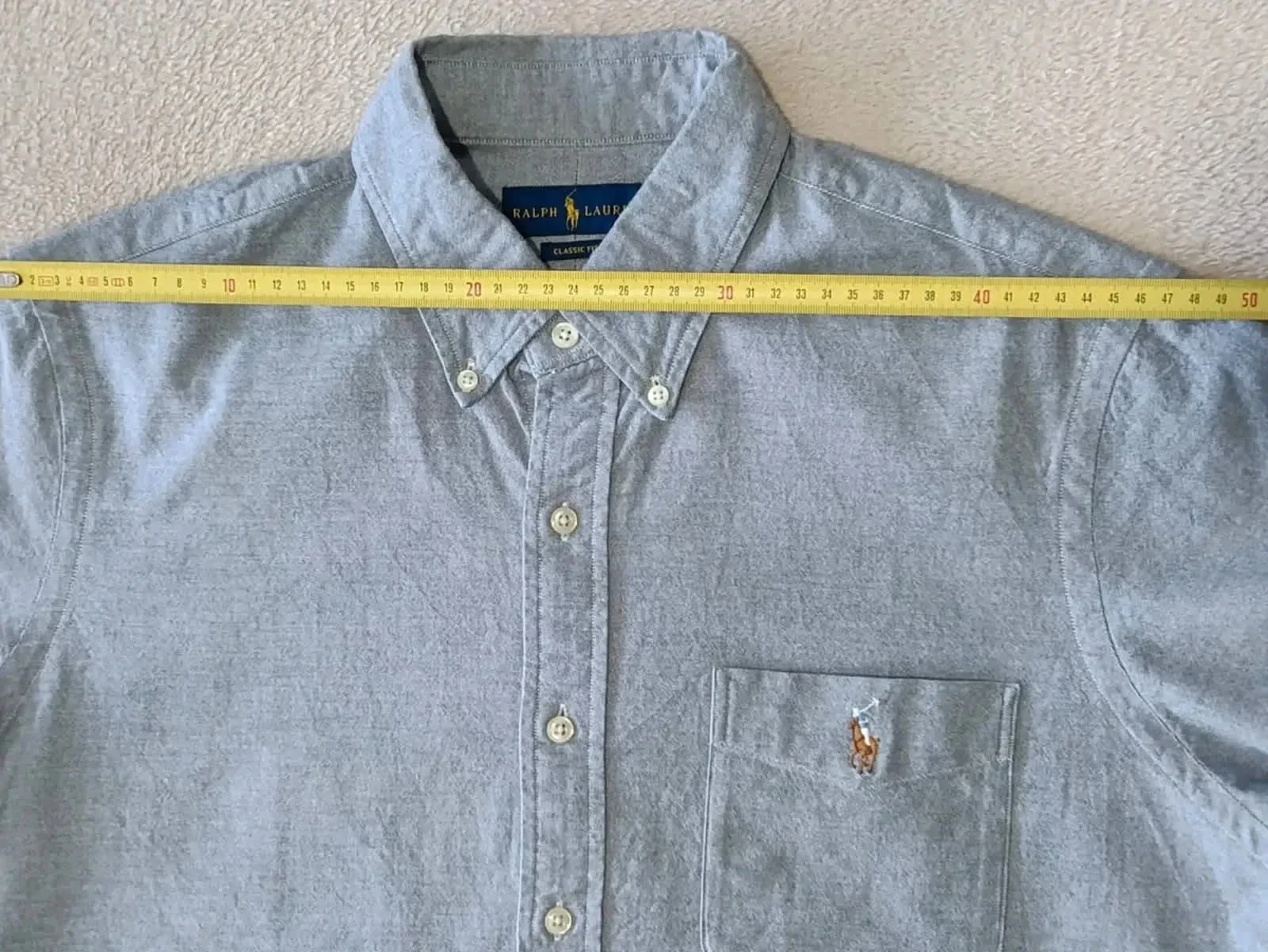 Short sleeve Ralph Lauren grey shirt Size L – photo 16